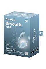 Голубое виброяйцо Smooth Petal - 