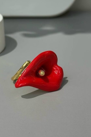 84545 -Кольцо КАЛЛА (CALLA) в стилистике POISON DROP