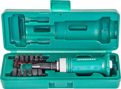 Jonnesway AG010138 Ударная отвертка SL 5,6,8,10,12мм PH# 1,2,3,4 Hex 4,5,6,8,  14 предметов 48302