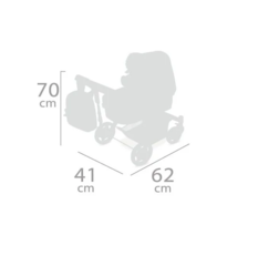 DeCuevas Коляска-трансформер для кукол 3 в 1 серии 