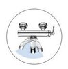 Cezares LIBERTY-F-VD-01 LIBERTY-F-VD-01 Смеситель для ванны и душа, хром