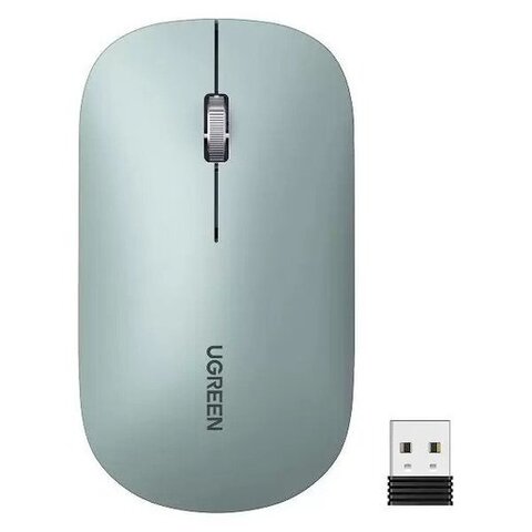 Мышь UGREEN MU001 (90374) Portable Wireless Mouse - Green