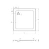 Cezares TRAY-M-A-35-W TRAY-M-A-90-ML Душевой поддон из стеклокомпозита (SMC)