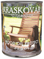 Масло льняное для дерева Kraskovar Wood Oil Protect
