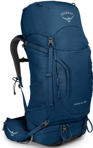 Картинка рюкзак туристический Osprey Kestrel 58 Loch Blue - 1
