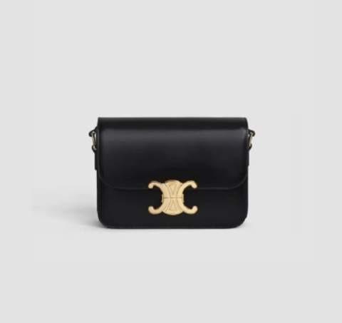 Сумки CELINE CLASSIQUE TRIOMPHE из блестящей кожи