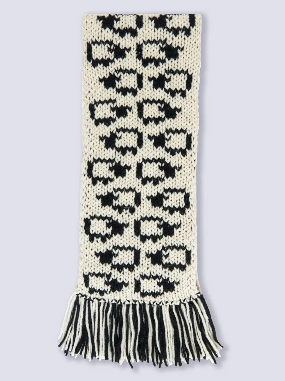 Объемный двусторонний шарф 