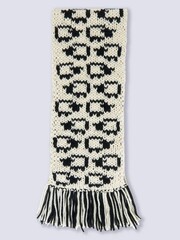 Объемный двусторонний шарф 