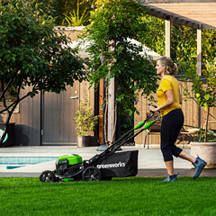 Газонокосилка Greenworks GD40LM46SP 40V (46 см) самоходная аккумуляторная, без АКБ и ЗУ