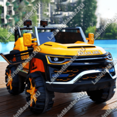 Детский электромобиль "Jeep Safari оранжевый"