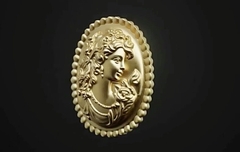 Силиконовый молд камея