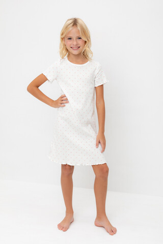 сорочка  для девочки  К 1180/24/сердечки на сахаре