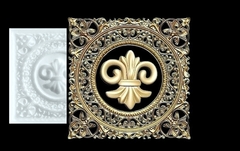 Силиконовый молд № 104 + Рамка ажурная + Флер -де- лис в подарок