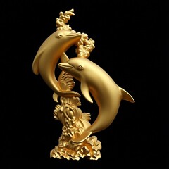 Силиконовый молд № 515 Дельфины