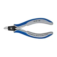 Прецизионные кусачки боковые для электроники чернёные 125 мм Knipex 79 02 125