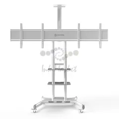 ONKRON мобильная стойка для ТВ 50"-86", макс 105.9кг, белая TS1881 — фото 2
