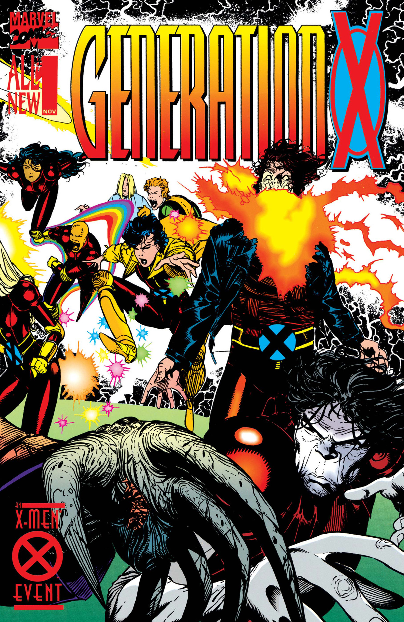 Comic generator. Комиксы про поколения. Комиксы 1994 года. Самый первый комикс про люди Икс. Marvel Generation x #2 (2017).