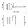 WasserKRAFT Lippe K-6559 Держатель туалетной бумаги и освежителя