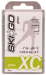 Парафин SkiGo XC Green -7/-20, 60 г