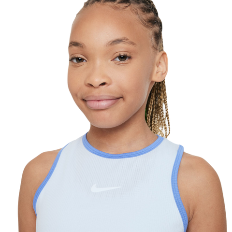 Топ для девочек Nike Court Dri-Fit Victory Tank - blue tint/polar/white