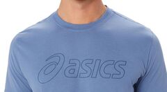 Теннисная футболка Asics Logo Short Sleeve T-Shirt - denim blue/thunder blue