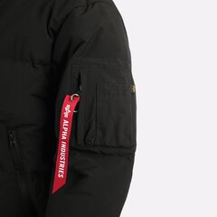 Удлиненная парка Alpha Industries Long Puffer Parka Black (Черная)