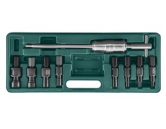 Jonnesway AE310082 Съемник подшипников с цанговыми захватами за внутреннюю обойму и обратным молотком в наборе, диапазон захватов 8-30 мм 48208