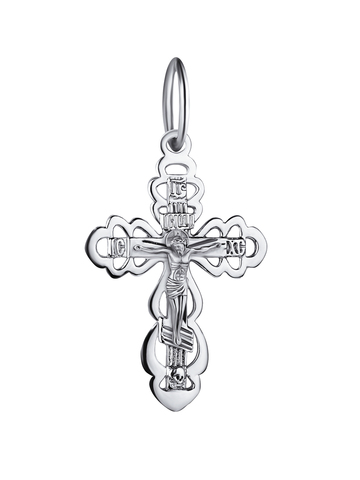 Крестик православный из серебра