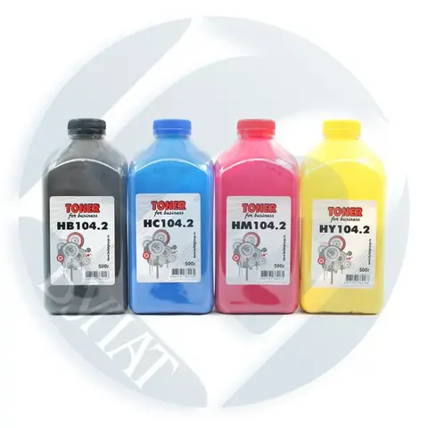 Тонер БУЛАТ HP HY104.2 (Жёлтый, банка 500 г)