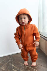 1633-105 Комбинезон футер 3-х нитка (кирпичный)