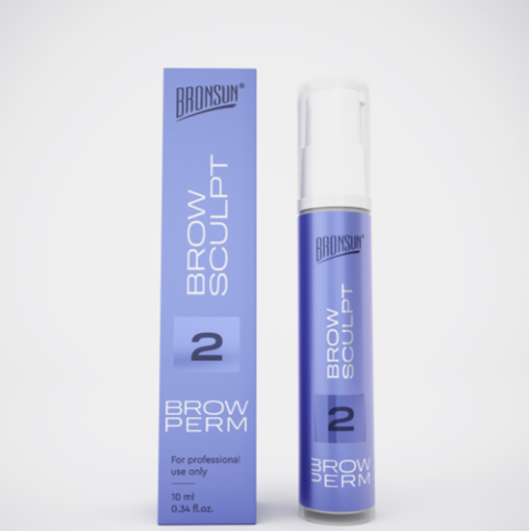 Состав #2 для долговременной укладки BROW SCULPT BRONSUN, 10мл