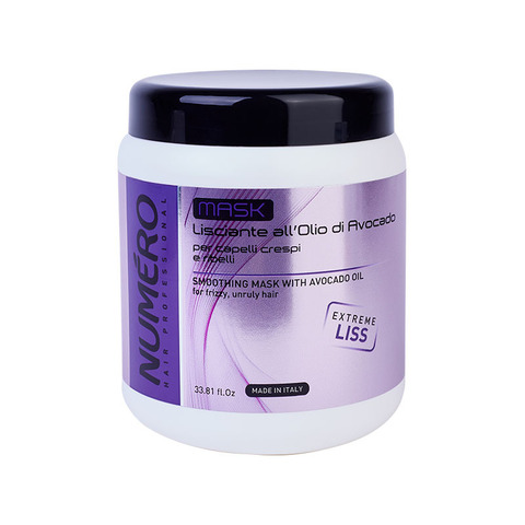 Маска разглаживающая с маслом авокадо для пушистых и непослушных волос / Numero 1000 мл