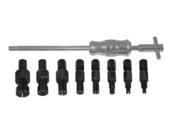 Jonnesway AE310082 Съемник подшипников с цанговыми захватами за внутреннюю обойму и обратным молотком в наборе, диапазон захватов 8-30 мм 48208