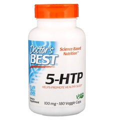 Doctor's Best, 5-HTP, 100 мг, 180 вегетарианских капсул