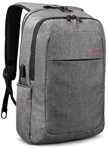 Картинка рюкзак для ноутбука Tigernu T-B3090 св.серый - 1