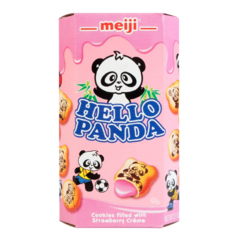 Печенье Meiji Hello Panda с клубничной начинкой