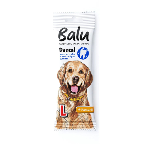 Лакомство жевательное BALU Dental для собак крупных пород,размер L, 36 г.(12 шт)