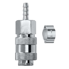 KRAFTOOL штуцер ?елочка?, 6 мм - рапид муфта, с хомутом, переходник (06596-06)