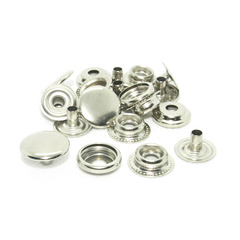 Кнопка Кольцевая №61 сталь d 15 мм, никель