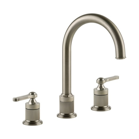 Gessi Venti20 65016#149 Смеситель для раковины, на 3 отв., излив 17.2см., цвет: Finox Brushed Nickel