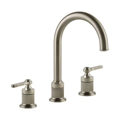 Gessi Venti20 65016#149 Смеситель для раковины, на 3 отв., излив 17.2см., цвет: Finox Brushed Nickel фото
