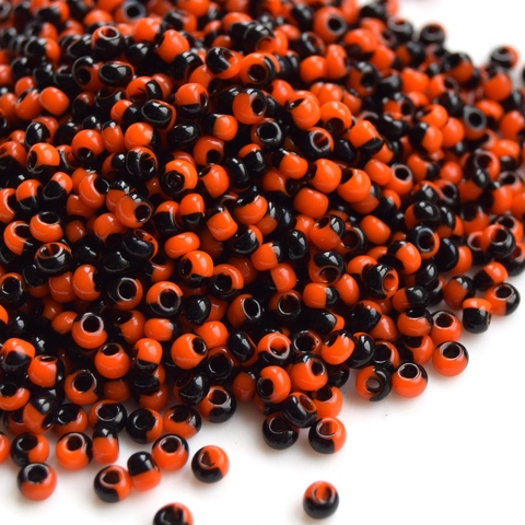 Бисер чешский полосатый Preciosa 93750, размер 6/0