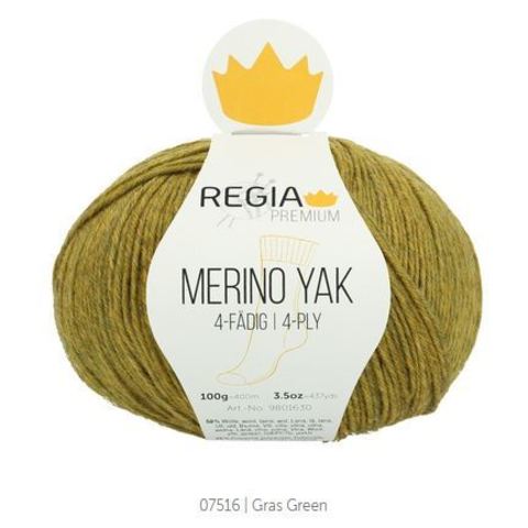 Пряжа Schachenmayr Regia Merino Yak 07516 трава