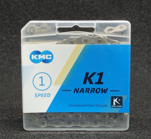 Цепь КМС K1 ВМХ Narrow silver/silver