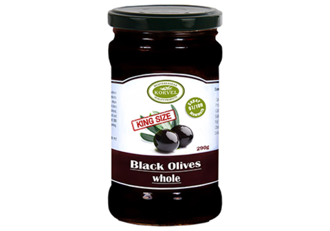 Маслины с косточкой супер маммут Korvel, 290г