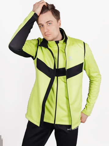 Детский лыжный жилет Nordski Jr. Base Lime/Black