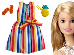 Комплект одежды для куклы Barbie оранжевый