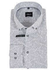 Рубашка Venti Modern Fit 103371600-100 с графическим принтом серая