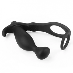 Анальный виброплаг с кольцом 