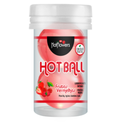 Лубрикант AROMATIC HOT BALL на масляной основе в виде двух шариков (аромат красных ягод)